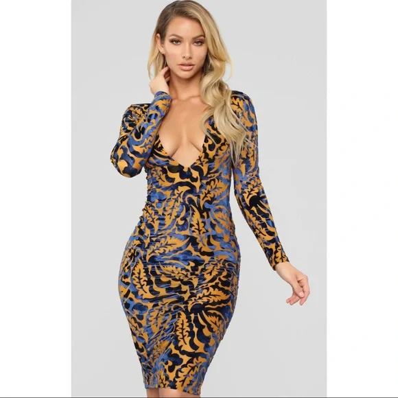 Fashion Nova | Dresses | Fashion Nova Falling Hard For You Dress Womens  Xlarge | Poshmark